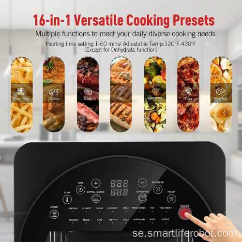 Hot Multifunktionell Smart Electric Power Air Fryer